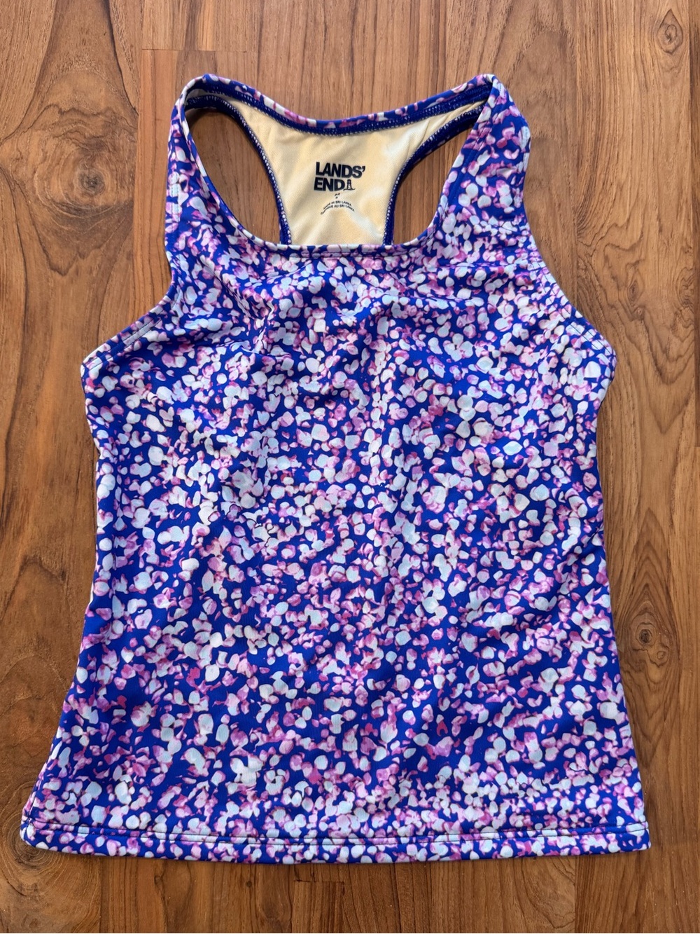 Lands’ End Girls’ Swim Suit Top Tankini Kids’ Medium 8